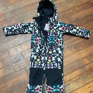 Toddler’s Burton One Piece snowsuit. SIZE 2T, extended (mine used from 2-4y/o).